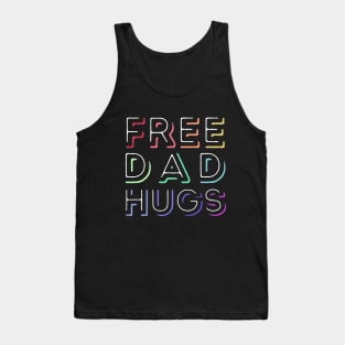 Free Dad Hugs - Rainbow Pride Tank Top